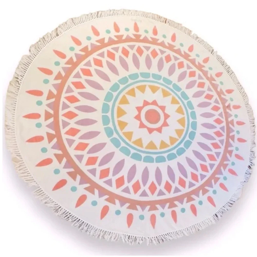 Like new - GYPSY 05 Boho Beach Roundie 100% Cotton Towel / Blanket